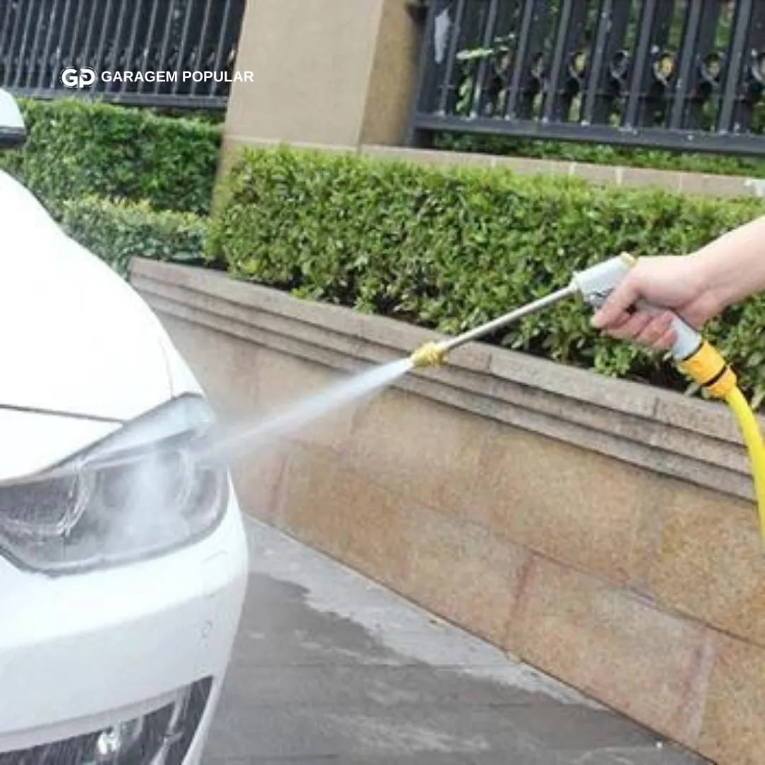 Máquina de Lavar Carro Sem Fio com Alta Pressão - Garagem Popular