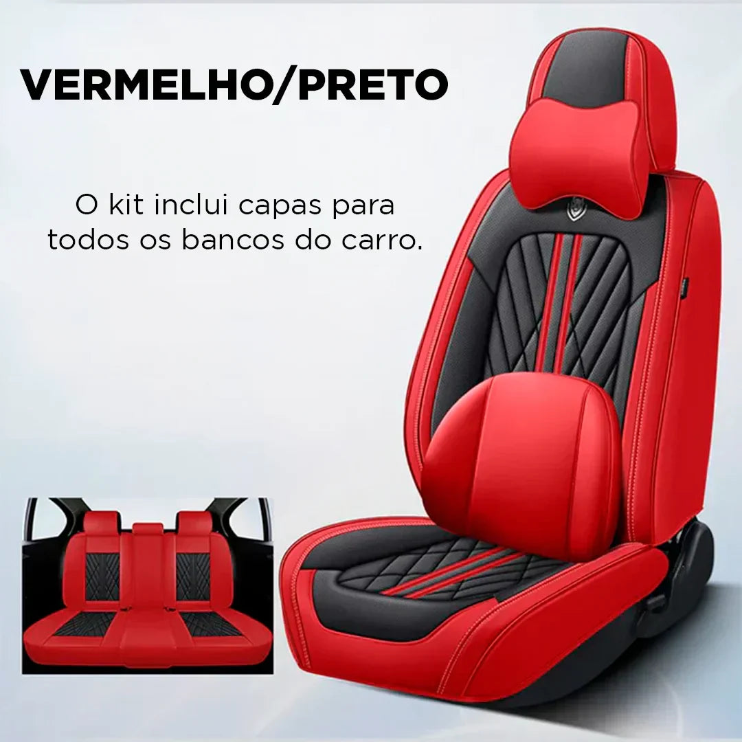 Kit Completo Capas de Bancos Automotivos Deluxe 2024 - Compre 1 leve 2 [PROMOÇÃO DE DIA DOS PAIS 🦸‍♂️🚗]